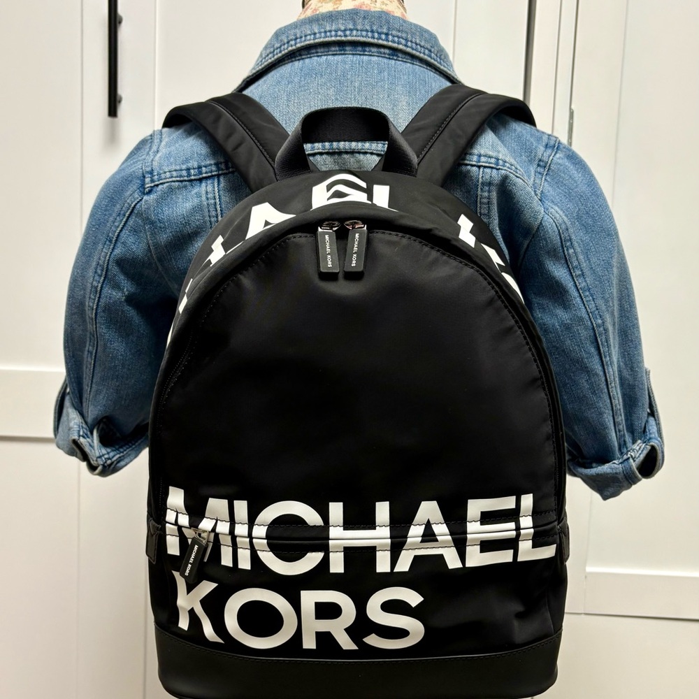 Michael Kors Sport Backpack Bookbag NEW Black